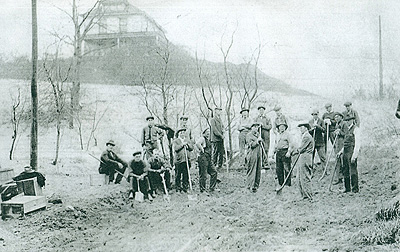 Construction of Town Hill